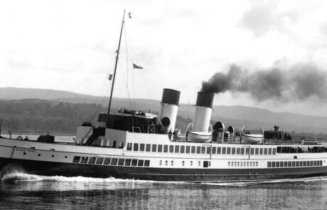 Queen Mary on sea trials, May 1933 (Richard Orr collection)