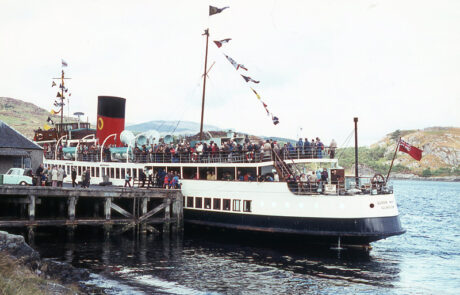 TS Queen Mary II at Tarbert, 1976 (Richard Orr Collection)